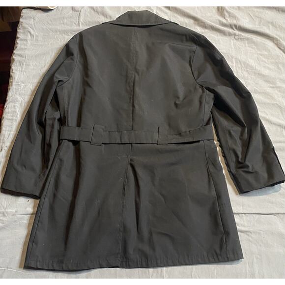 Vintage 1970s Grais Men's All Weather Coat, Brown, Zip-Out Faux Fur Liner, Black - Picture 2 of 6